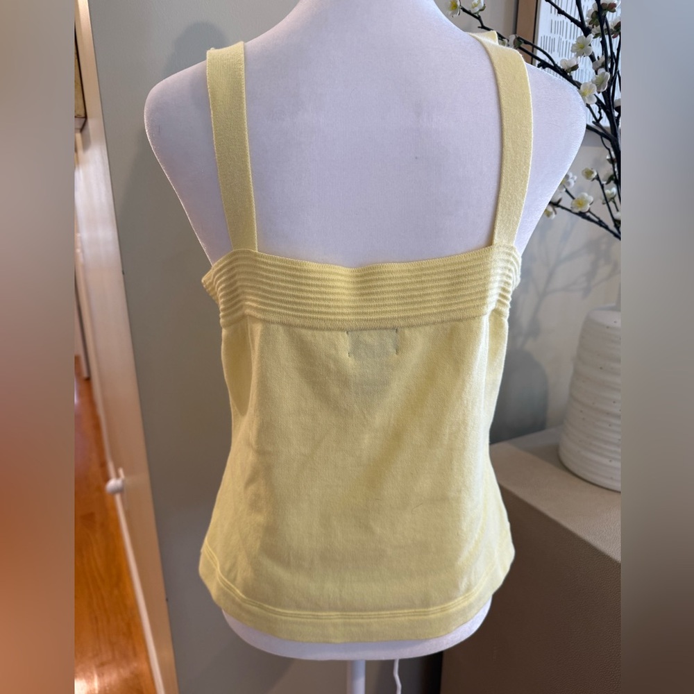 Rafaella Lemon Yellow knit Tank Top - Picture 2 of 3